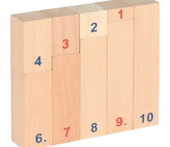 Réglettes bois numérotées de calcul de 1 à 10 math