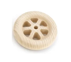 Roue à rayon en bois de 7 cm wagon