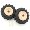 Roue tracteur de 4.3 cm avec pneu caoutchouc