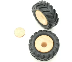 Roue tracteur de 4.3 cm avec pneu caoutchouc