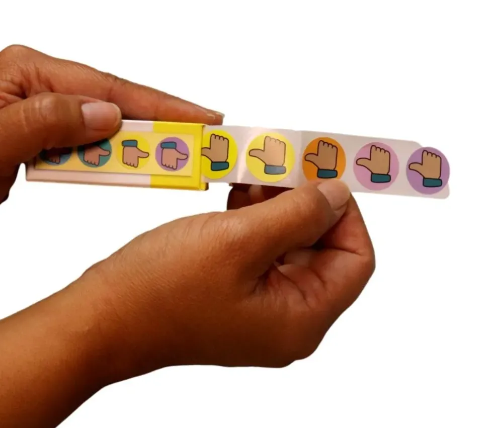 Rouleau de 500 autocollants stickers pouces levés