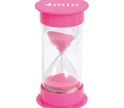 Sablier géant 4 minutes - ROSE - 12 cm GM