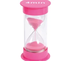 Sablier géant 4 minutes - ROSE - 12 cm GM