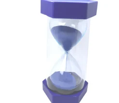 Sablier ultra lisible de 15 minutes - BLEU - 30 cm GEANT