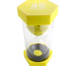 Sablier ultra lisible de 45 minutes - JAUNE - 30 cm GEANT