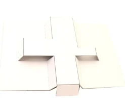 Sabot cale carton blanc intérieur pour boite R1