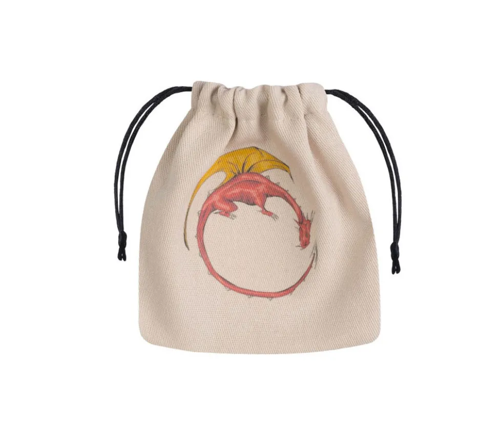Sac écru Dragon 11x10 cm
