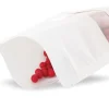 50 sachets kraft blanc zips 85 x 140 mm refermables avec fenêtre