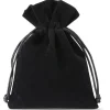 Sac noir 13 x 10 cm effet soyeux