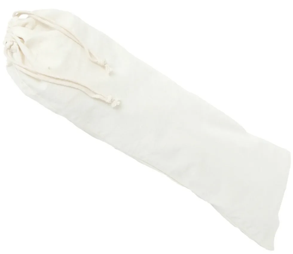 Sac tissu long 53.5 x 17 cm sachet 100 % coton écru