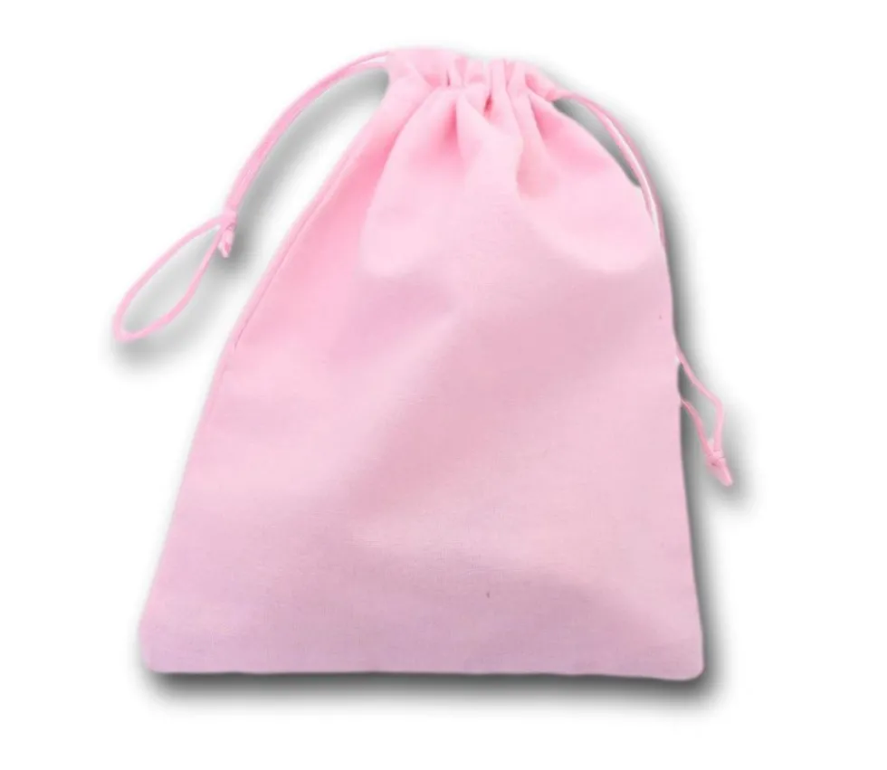 Sac tissu 20 x 15 cm coton couleur taille M