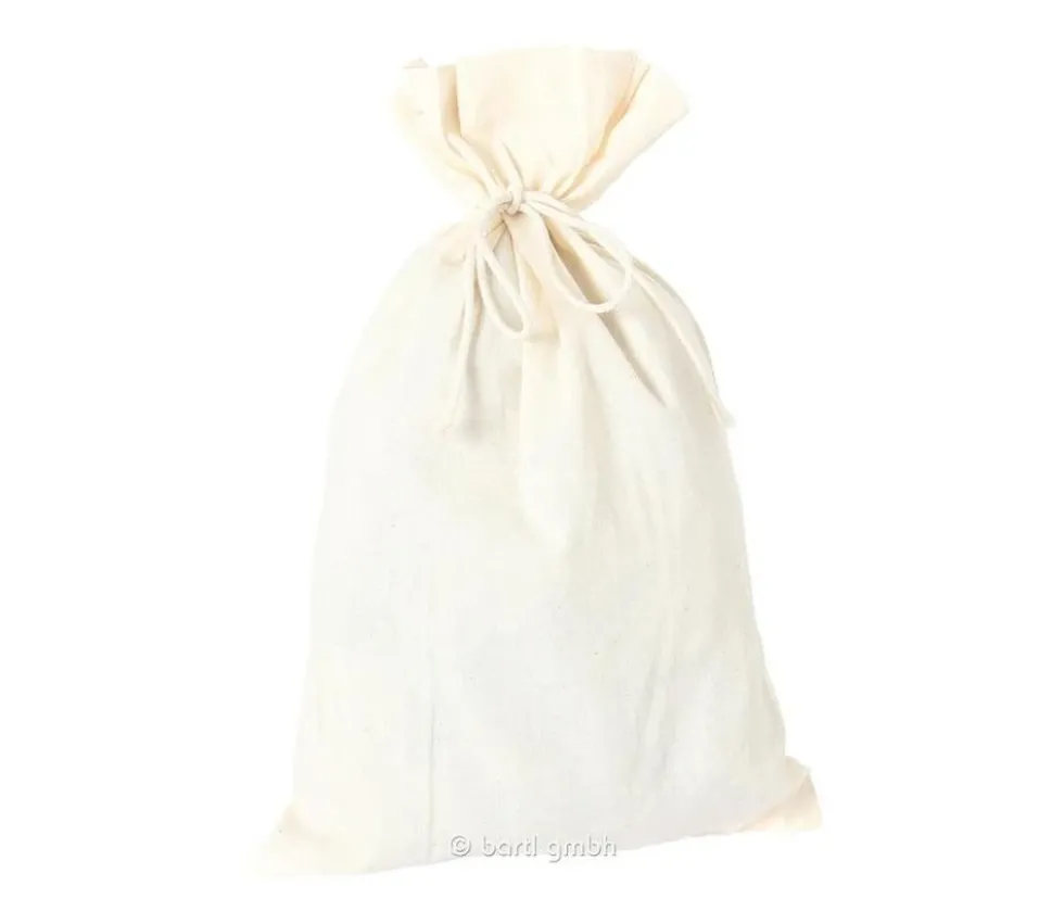 Sac tissu 32 x 20 cm SIMPLE ficelle séparée - 100 % coton