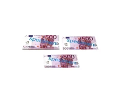 Set 100 billets de 500 euros factices pour jeux