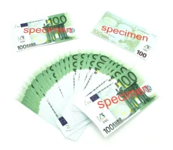 Set 100 billets de 100 euros factices pour jeux