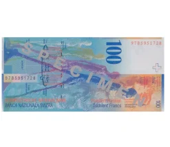 Set 55 billets Franc Suisse factices pour jeux argent très réalistes