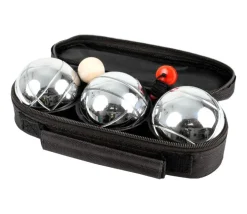 Set 3 boules de pétanque avec housse de transport