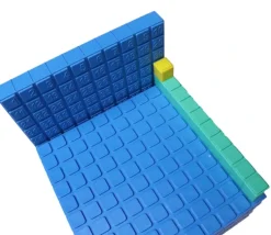 Set complet Base 10 - 132 pièces encastrables centaines, dizaines et unités replastic