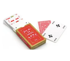 Set complet jeux traditionnels avec cartes, jetons, dés et tapis