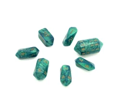 Set 7 dés baril multi-faces barrel nacrés