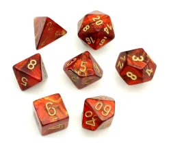 Set 7 dés multi-faces SCARAB Scarlet