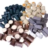 Set 80 jetons ressources de jeux : 4 sortes nourriture, huile, métal, bois
