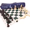 Set Jeu Echec 5 club : 32 pions + échiquier 50 cm + sac