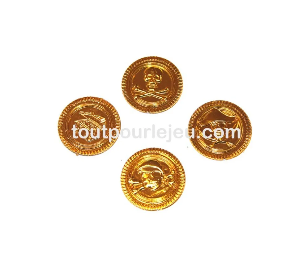 Set 72 Pièces d'or pour vos trésors pirate