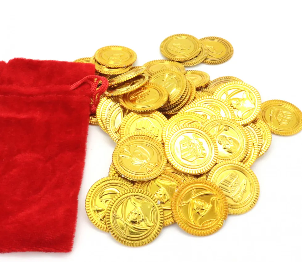 Set 72 Pièces d'or pour vos trésors pirate