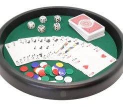 Set Piste multi-jeux tradition : cartes et dés