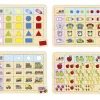 Set 4 plateaux de logique en bois - Jeux éducatifs