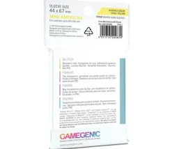 50 sleeves pour cartes 42 x 65 mm mini américain pochette sleeves