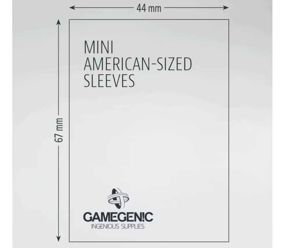 50 sleeves pour cartes 42 x 65 mm mini américain pochette sleeves