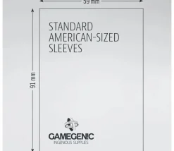 50 sleeves pour cartes 57 x 89 mm standard américain pochette sleeves