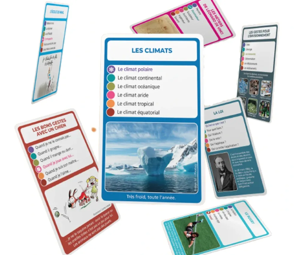 SoCartes Jeu de cartes éducatif façon 7 familles