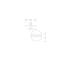 10 socles ronds 20 mm support M2 pour pions ou cartes de jeu