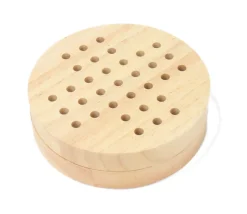 Solitaire voyage rond en bois 12 cm