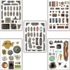 100 Stickers repositionnables décorations plateaux de jeux Battle Mat