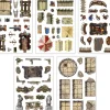 80 Stickers repositionnables décorations guerre et siège plateaux de jeux Battle Mat