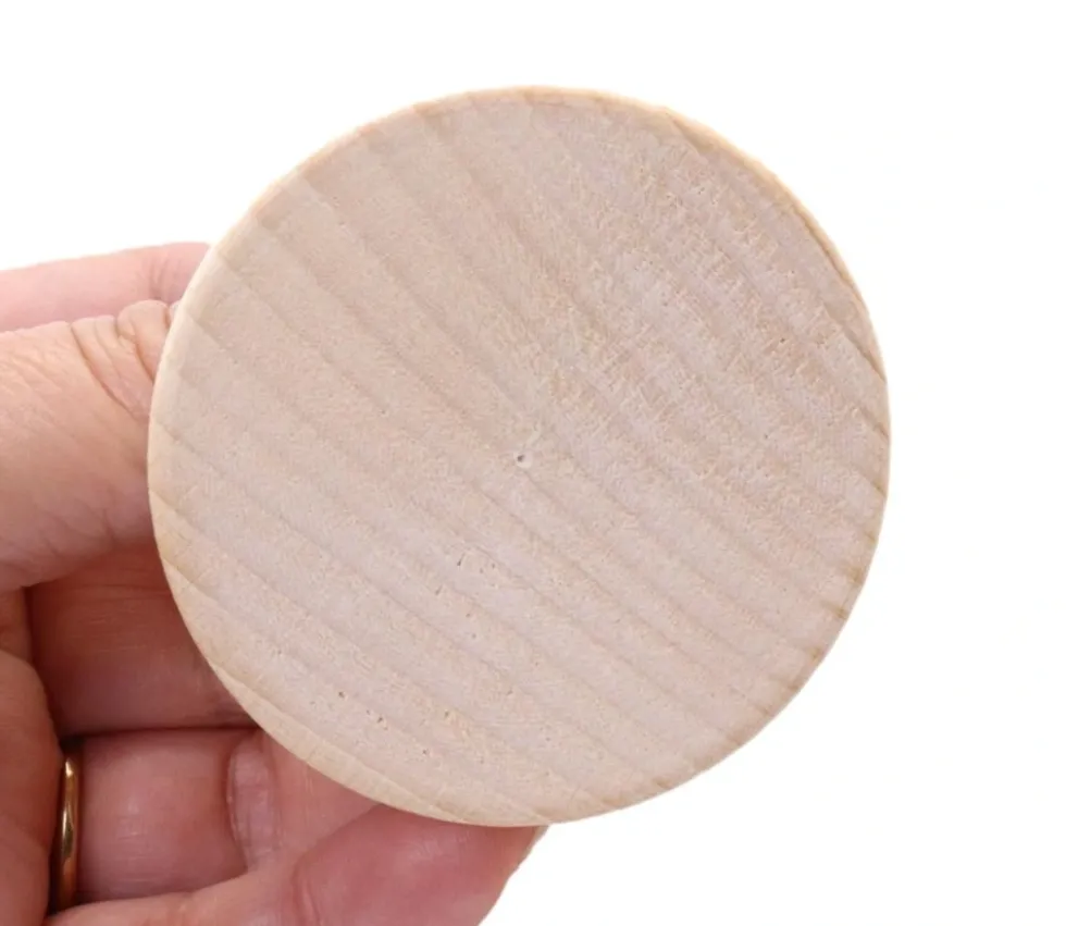 Support de carte rond en bois