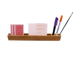 Support de cartes et accessoires en bambou