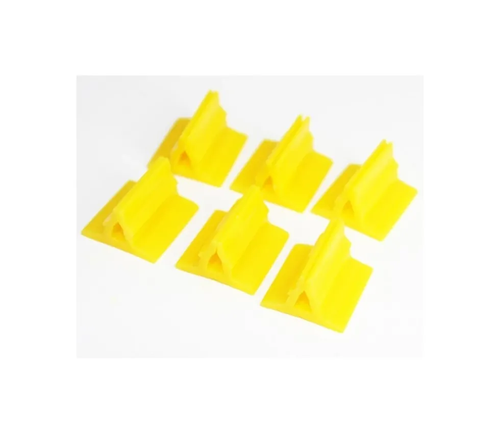 Support pion jaune avec pince 17x19x10 mm - Bioplastique