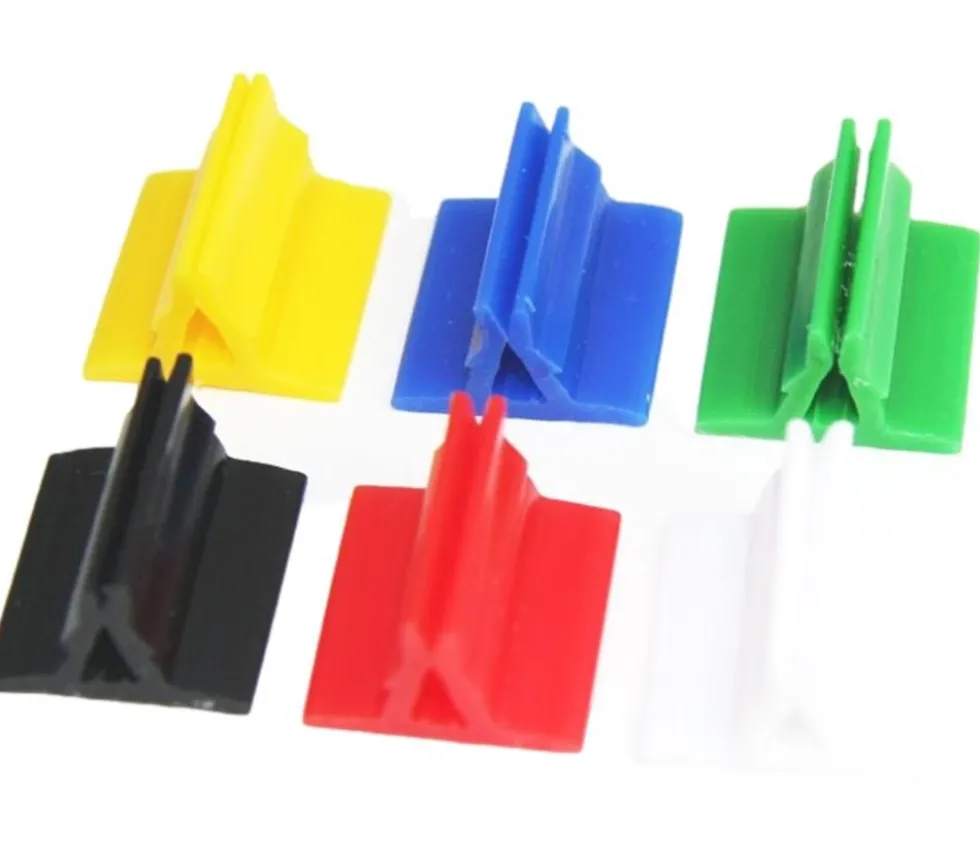 6 Supports de pions multicolores avec clips - socles