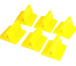 6 Supports de pions multicolores avec clips - socles