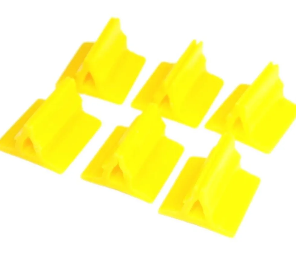 6 Supports de pions multicolores avec clips - socles