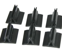 6 Supports de pions multicolores avec clips - socles