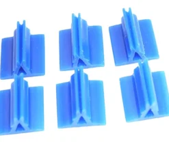 6 Supports de pions multicolores avec clips - socles