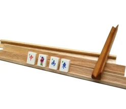 4 supports de pions pour jeu de lettres ou mah-jong 40 x 2 cm