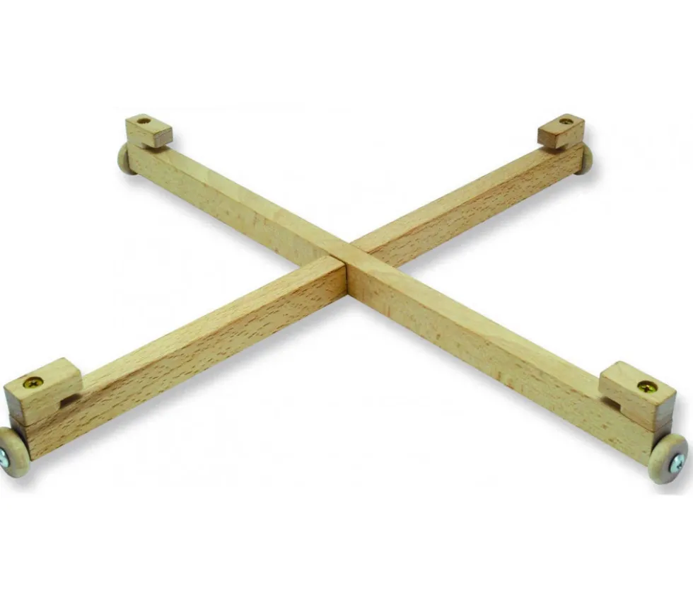Support tournant en bois de 40 cm pour plateau de jeu 35.5 cm
