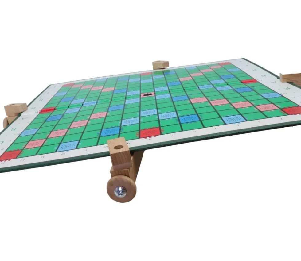 Support tournant en bois de 40 cm pour plateau de jeu 35.5 cm