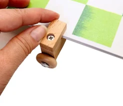 Support tournant en bois de 40 cm pour plateau de jeu 35.5 cm